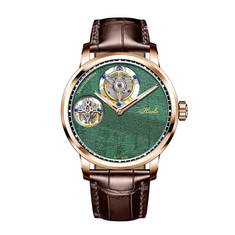 Double Flying Tourbillon Sapphire Skeleton Watch | Vexaro