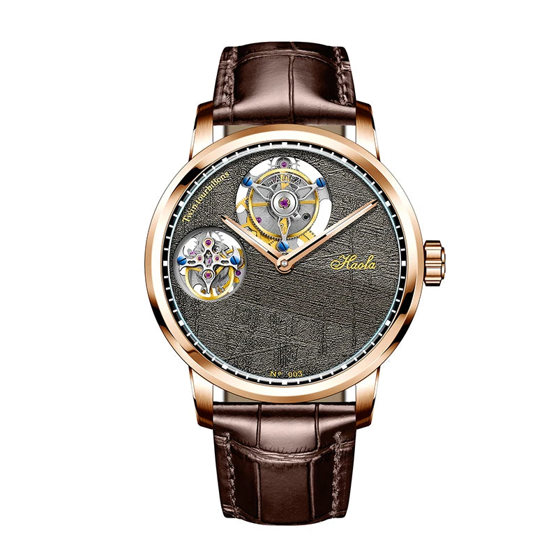 Double Flying Tourbillon Sapphire Skeleton Watch | Vexaro