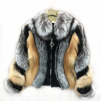 Women's Real Fox Fur Winter Jacket – Vexaro