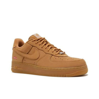 Supreme X Nike Air Force 1 Skateboard Shoes Unisex Low Top Wheat DN1555-200