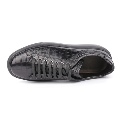 Men's Crocodile Skin Genuine Leather Shoes 2025 | Vexaro