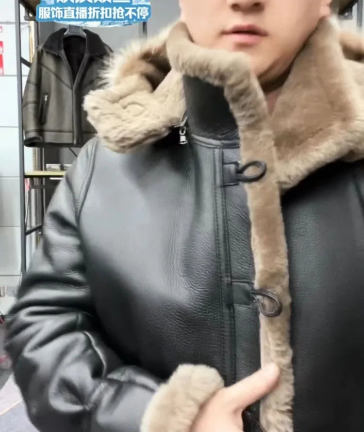 Men's Sheepskin Shearling Pilot Coat – Vexaro
