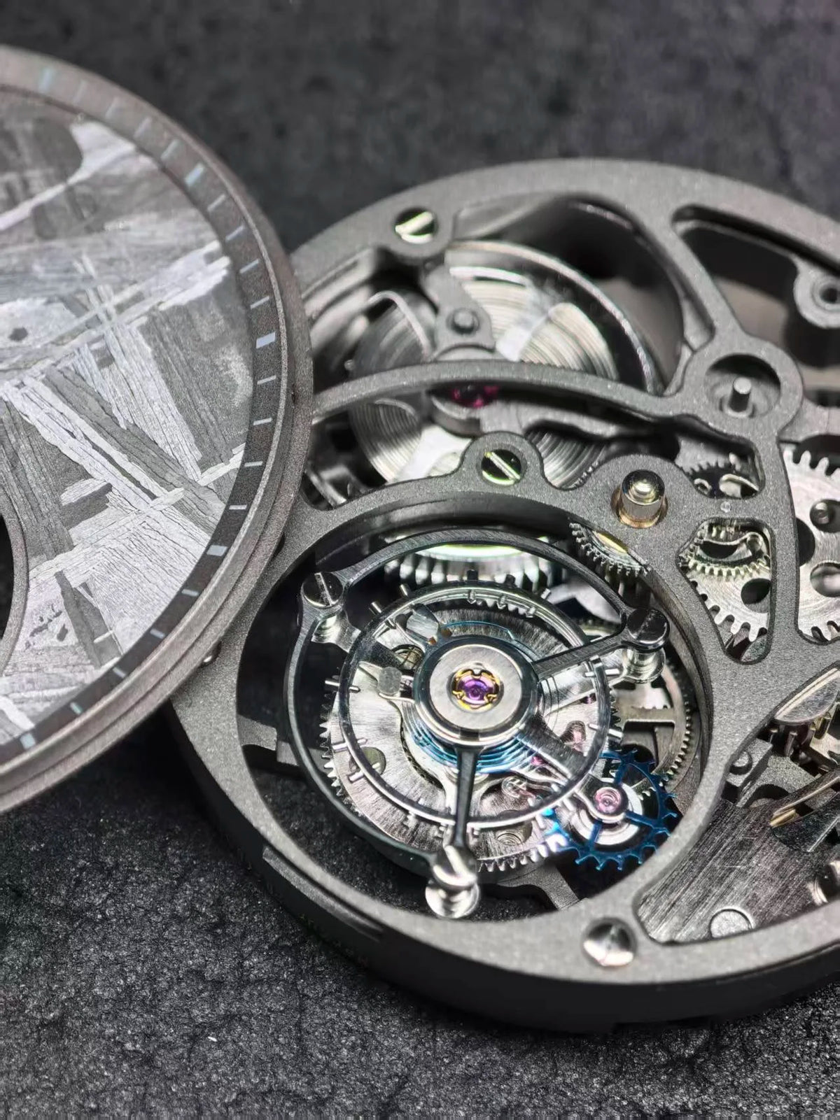 Iron Meteorite Tourbillon Sapphire Mechanical Watch 42mm