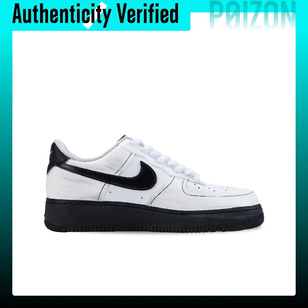 Nike Air Force 1 Skate Shoes Unisex Low Top White/Black FJ4146-129（Team836-）
