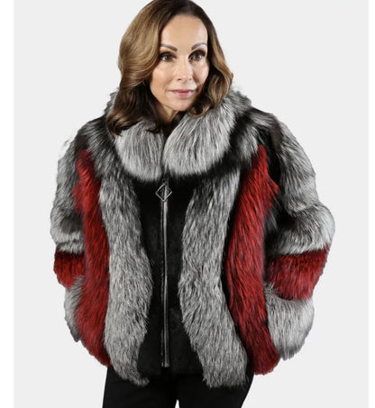 Women's Real Fox Fur Winter Jacket – Vexaro