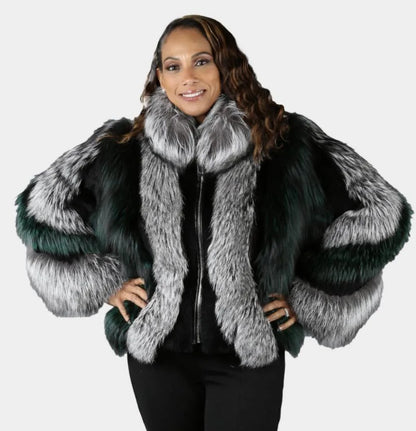 Women's Real Fox Fur Winter Jacket – Vexaro