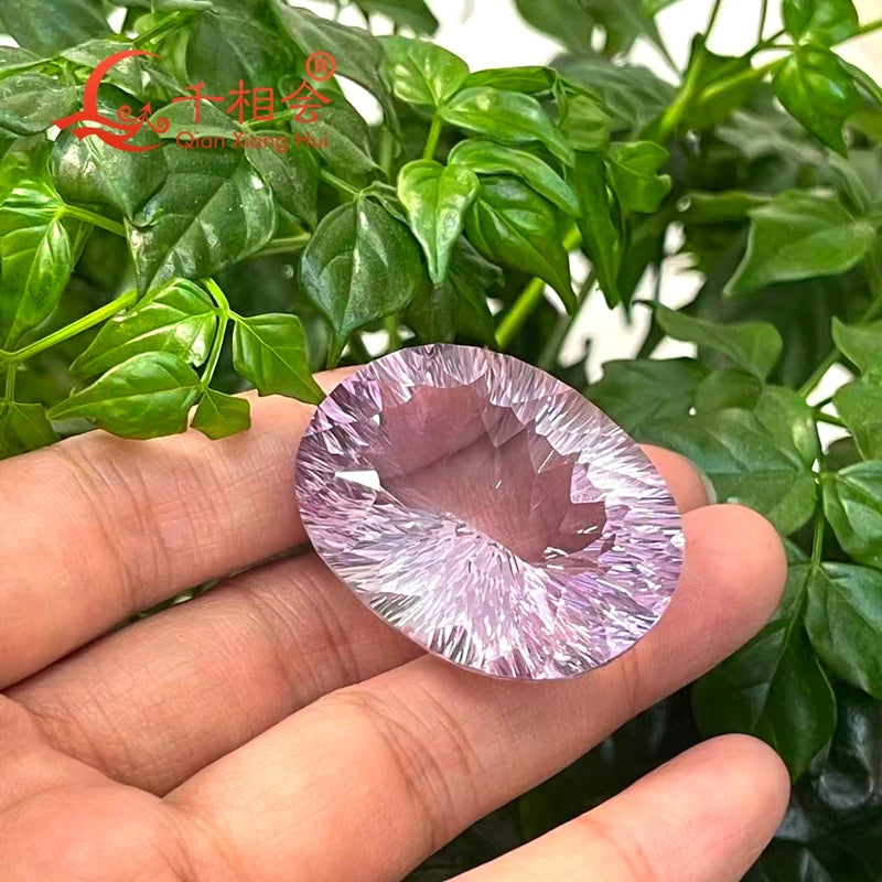 Collector's Masterpiece: 98.96 Carat Natural Amethyst - Stunning Large Oval Millennium Facet Cut, A Prime Investment Gem