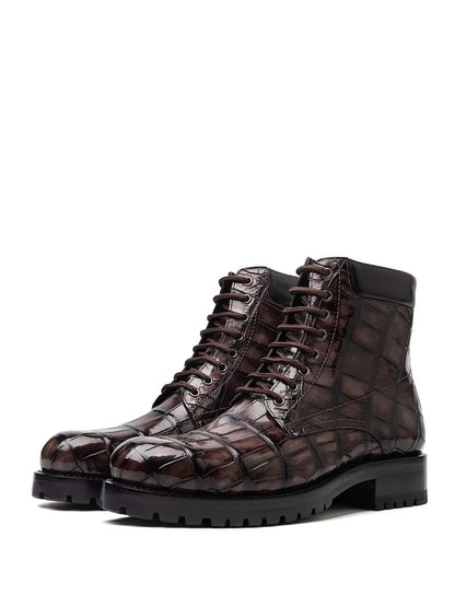 Men's Crocodile Leather Boots for Men | Vexaro