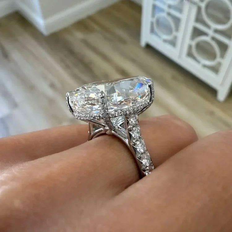 ANSTER Lab Grown Diamond Pear Cut IGI D VVS1 Loose Diamond 20ct 30ct CVD Big Carat Lab Diamond Customized Fine Engagement Ring