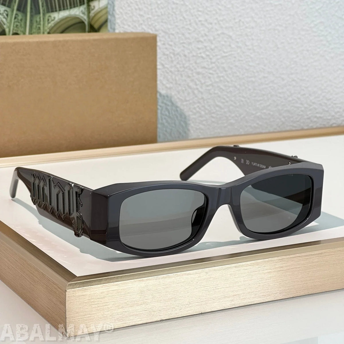 ABALMAY PERI007 51-19-145 Top Quality Mens Sunglasses for Women Classic Punk Luxury Acetate UV400 Designer Sunglasses With Box