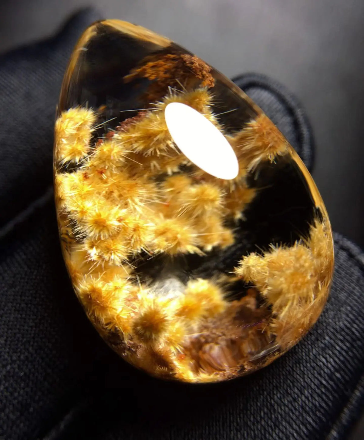 Natural Gold Rutilated Quartz Pendant Rutilated Quartz Jewelry 31.7*22*16.6mm Flower Sun Men Women Brazil AAAAAAA