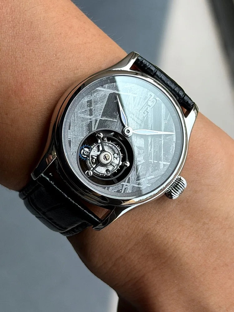 Iron Meteorite Tourbillon Sapphire Mechanical Watch 42mm