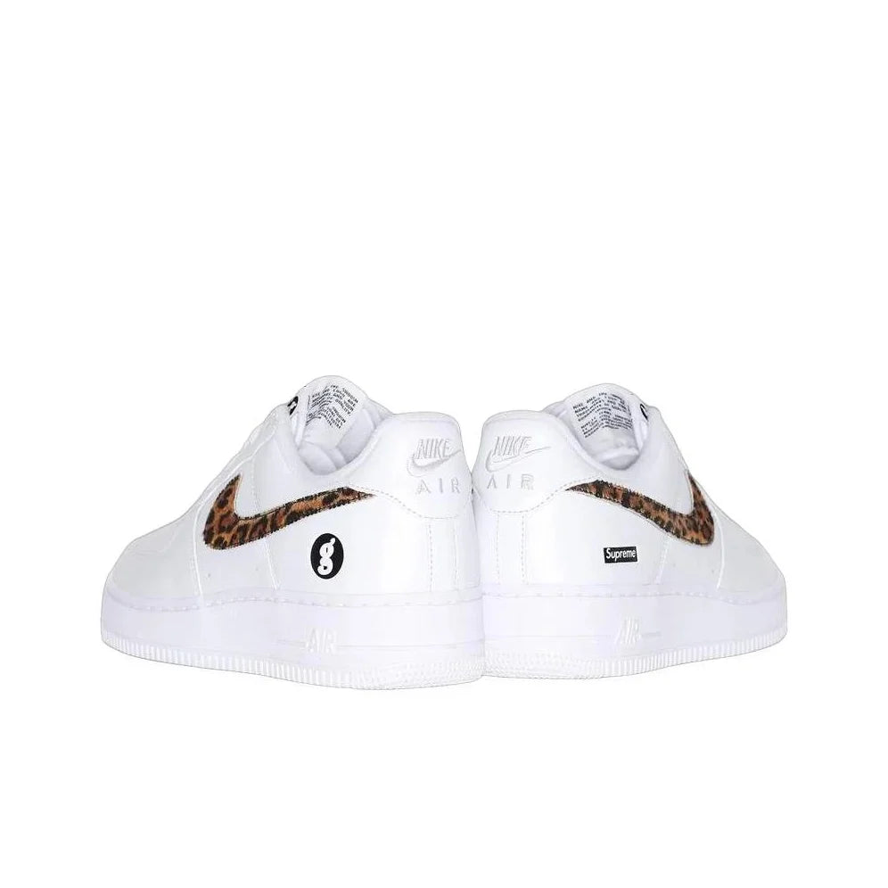 Nike x Supreme X GOODENOUGH Air Force 1 Abrasion Resistant Low top Skateboard Shoes Unisex White IM3483-100