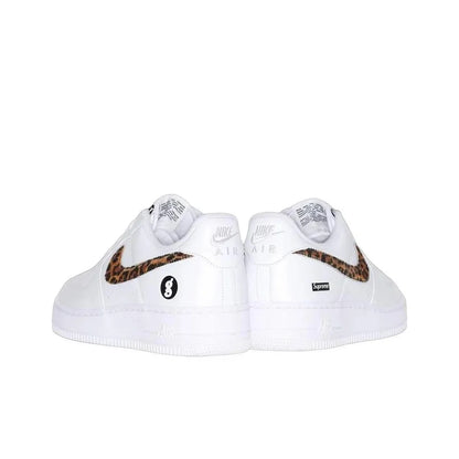 Nike x Supreme X GOODENOUGH Air Force 1 Abrasion Resistant Low top Skateboard Shoes Unisex White IM3483-100
