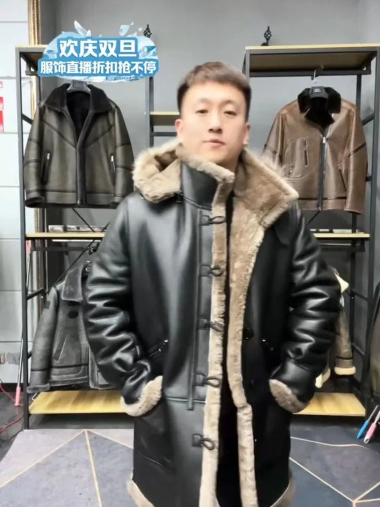 Men's Sheepskin Shearling Pilot Coat – Vexaro