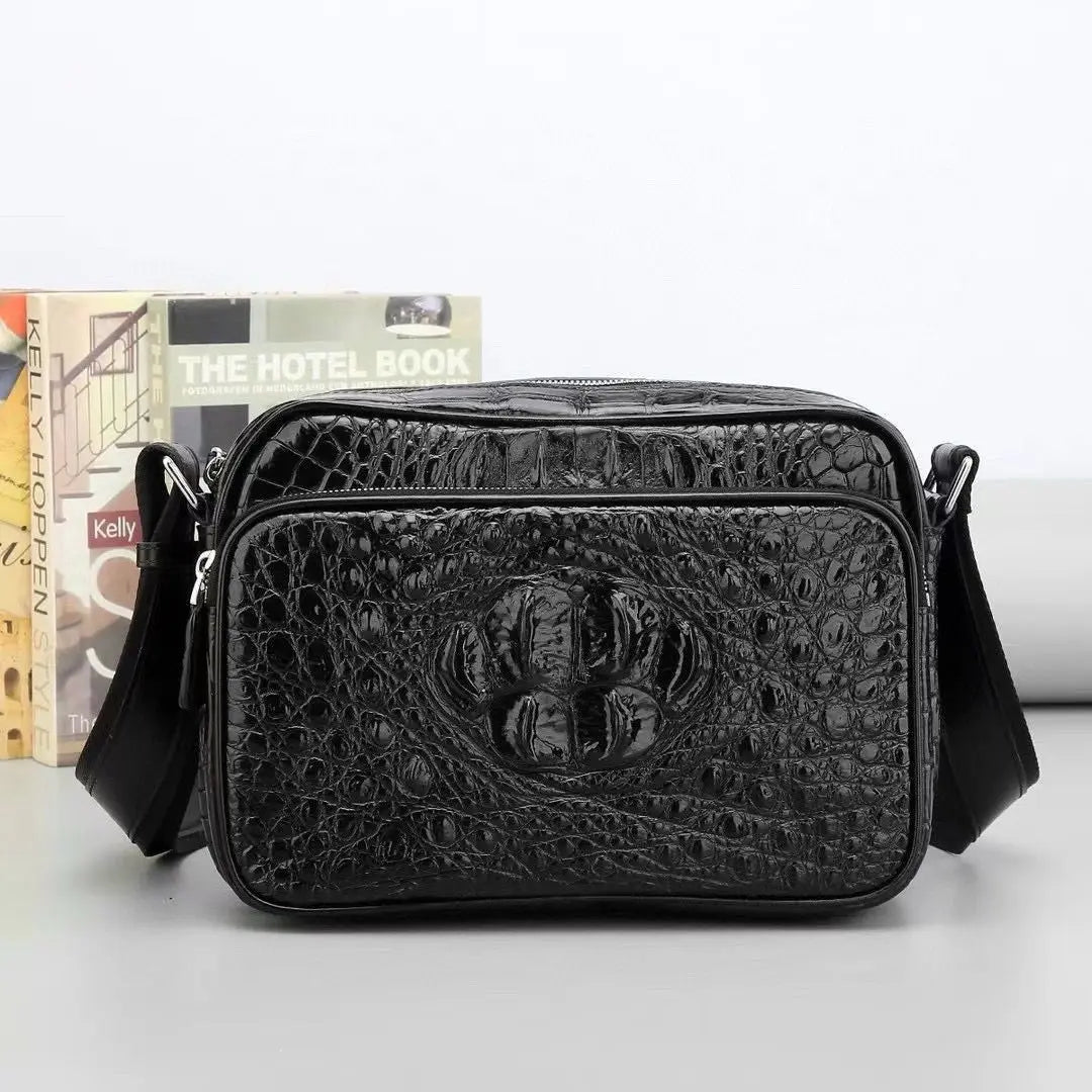 Real Alligator Leather Men's Shoulder & Crossbody Bag – Vexaro