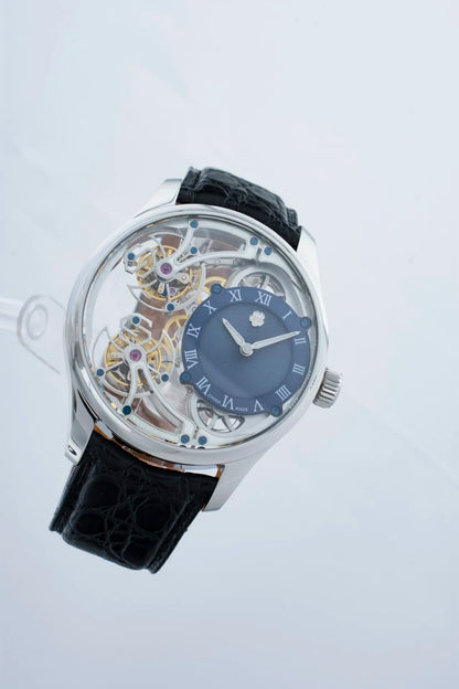 Double Tourbillon Skeleton Luminous Suspension Watch | Vexaro