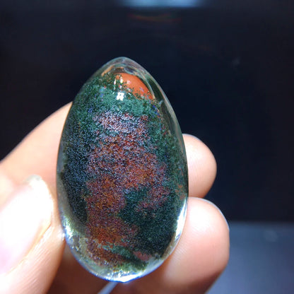 Natural Green Phantom Quartz Pendant Jewelry Women Men 36.7/22.1/15.3mm Necklace Water Drop Phantom Rare Garden AAAAAA