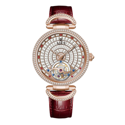 Automatic Tourbillon Zircon Luxury Watch 0397 | Vexaro