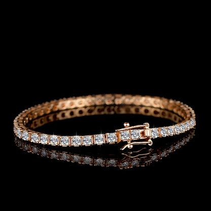 Vexaro 18K Gold Moissanite Tennis Bracelet 2.5MM D Color