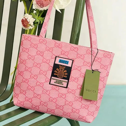 Gucci Gucci’s bag Y2K Style Canvas Tote Bag 35cmx38cm Available Pink Gray Denim Blue For Beach Commute Street Dating Fashion Han