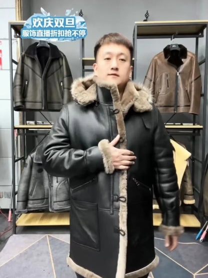Men's Sheepskin Shearling Pilot Coat – Vexaro