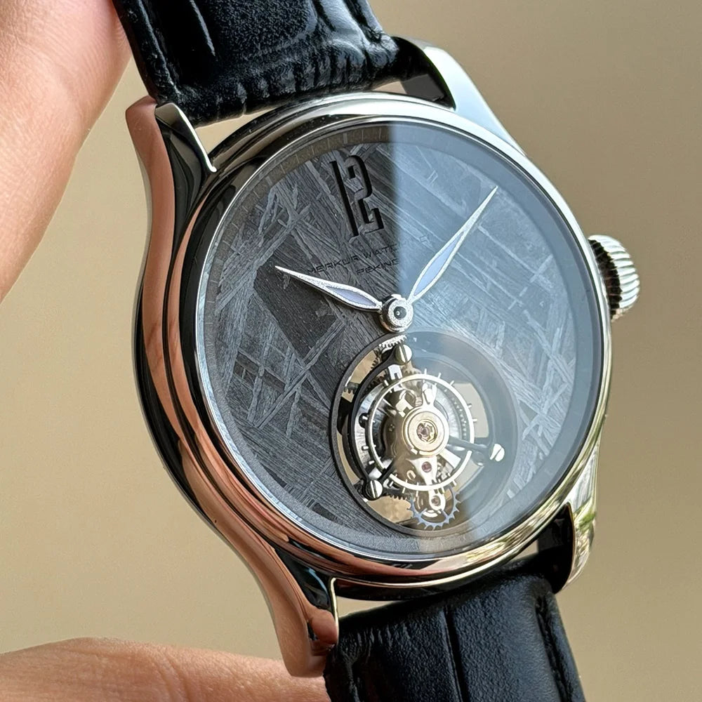 Iron Meteorite Tourbillon Sapphire Mechanical Watch 42mm