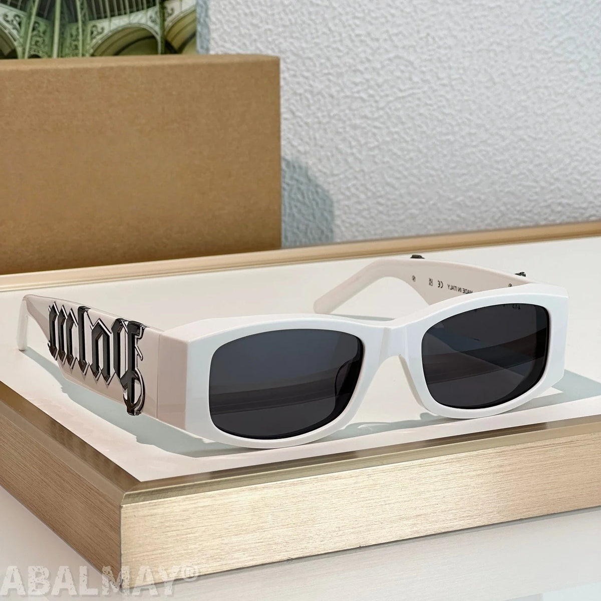 ABALMAY PERI007 51-19-145 Top Quality Mens Sunglasses for Women Classic Punk Luxury Acetate UV400 Designer Sunglasses With Box