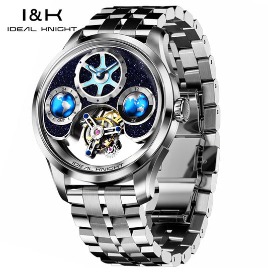Tourbillon Watch Men 43mm Blue | Vexaro