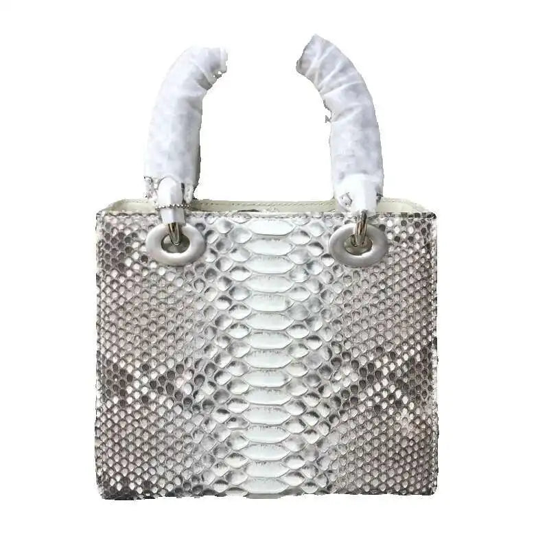 Women's Snake Skin Leather Crossbody Handbag | Vexaro