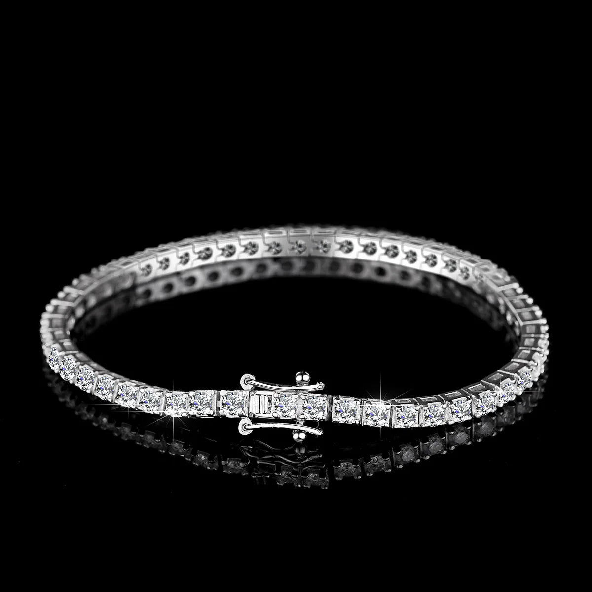 Vexaro 18K Gold Moissanite Tennis Bracelet 2.5MM D Color