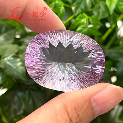 Collector's Masterpiece: 98.96 Carat Natural Amethyst - Stunning Large Oval Millennium Facet Cut, A Prime Investment Gem