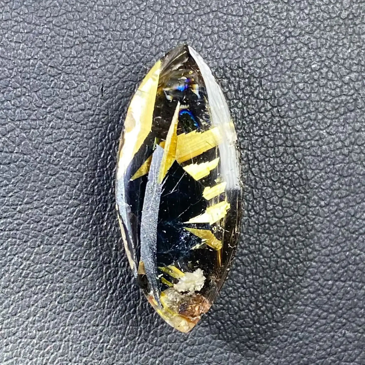 Natural Gold Rutilated Quartz Pendant Rutilated Quartz Jewelry 23*10*7mm Men Women Brazil AAAAAAA