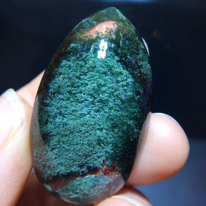 Natural Green Phantom Quartz Pendant Jewelry Women Men 36.7/22.1/15.3mm Necklace Water Drop Phantom Rare Garden AAAAAA