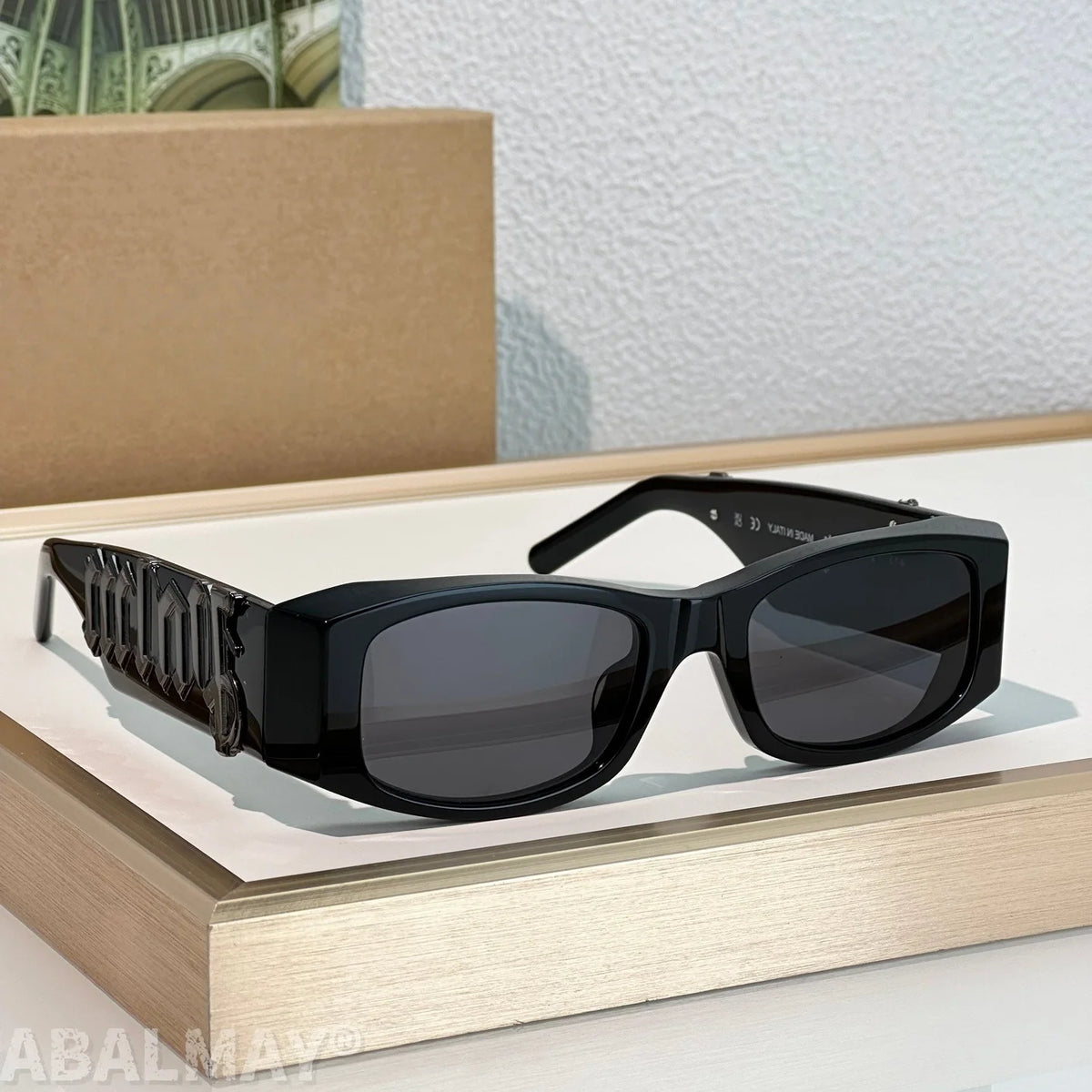 ABALMAY PERI007 51-19-145 Top Quality Mens Sunglasses for Women Classic Punk Luxury Acetate UV400 Designer Sunglasses With Box