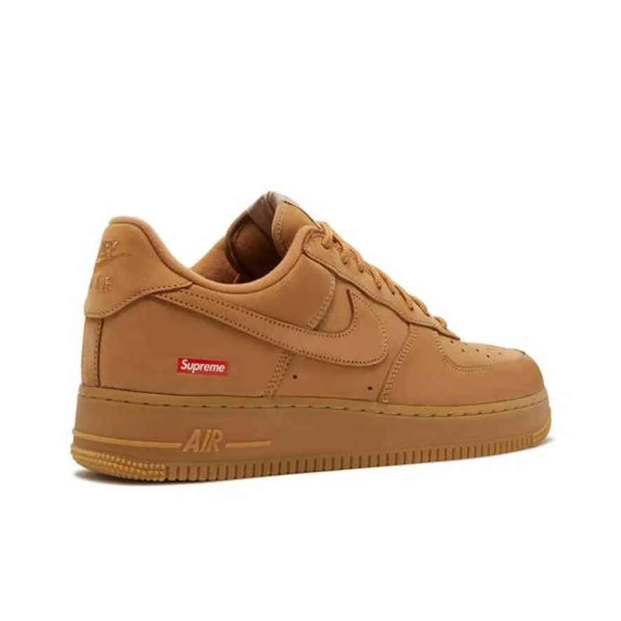 Supreme X Nike Air Force 1 Skateboard Shoes Unisex Low Top Wheat DN1555-200