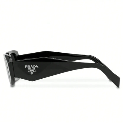 Black Prada sunglasses on a white background