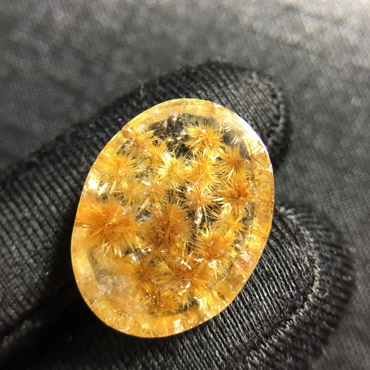 Natural Gold Rutilated Quartz Pendant Rutilated Quartz Flower 19.5/15/5.6mm Men Women Brazil AAAAAAA