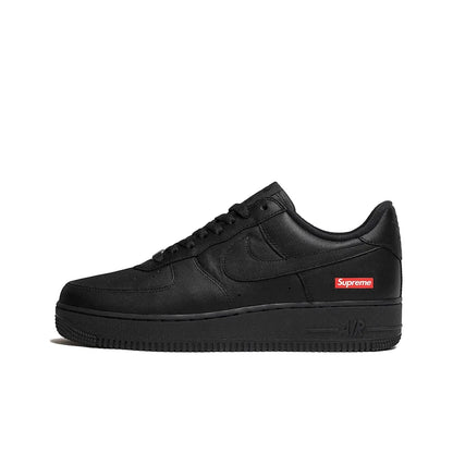 Nike x Supreme Air Force 1 Box Logo Fashion Low top Skateboard Shoes Unisex Black CU9225-001